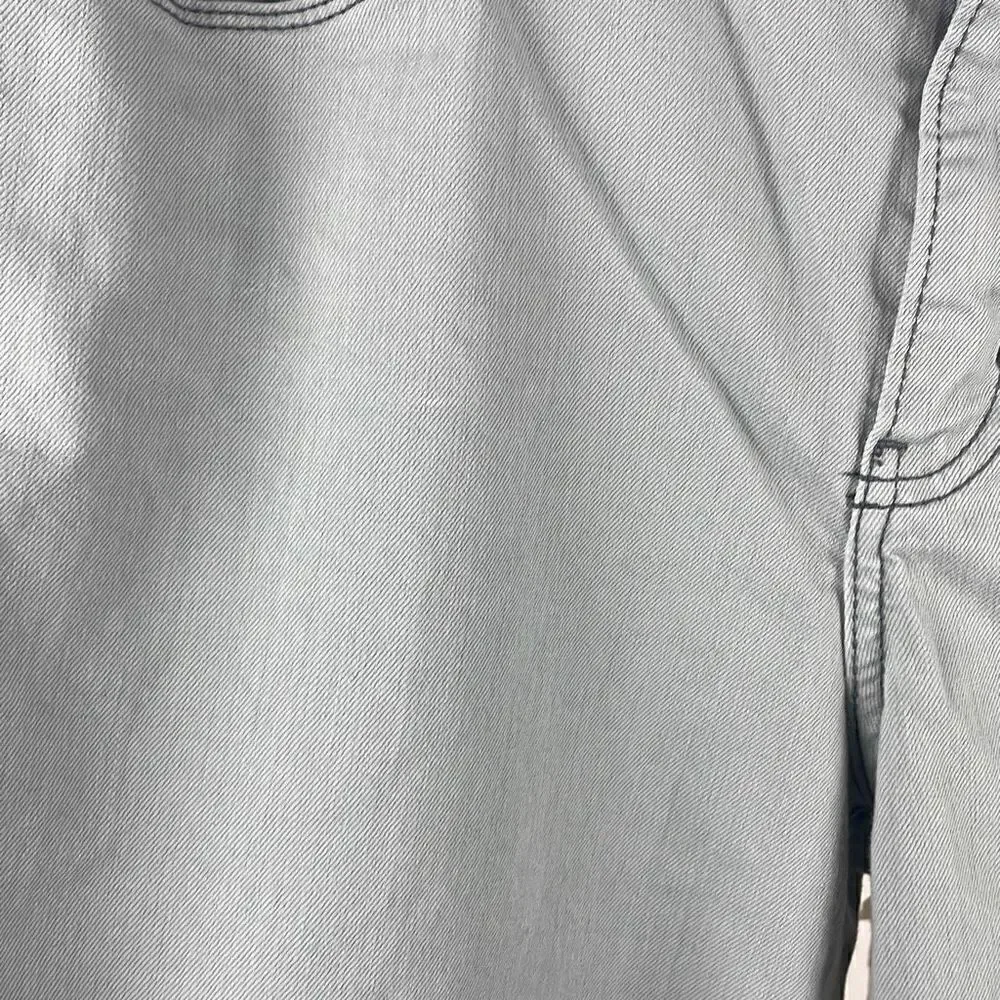 Calvin Klein Grayish Light Green Distressed Wash Denim Legging W32